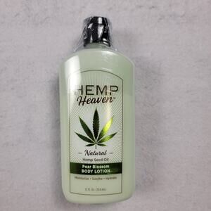 Hemp Heaven Pear Blossom Body Lotion - New 12 fl oz